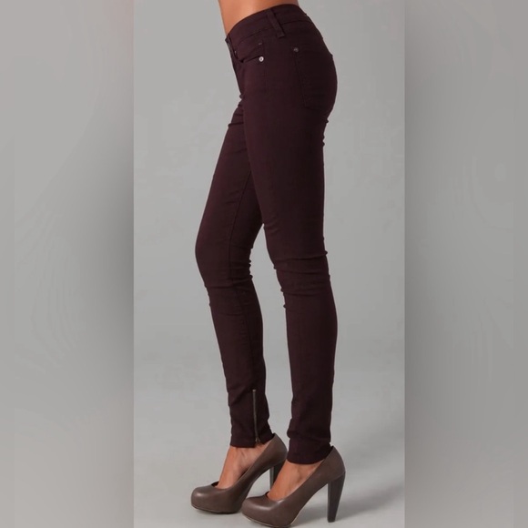NWT vince. USA Made 🇺🇸 CALGARY Claret Pants 6” Zipper Raw Hem DVO90-2241 Sz 26